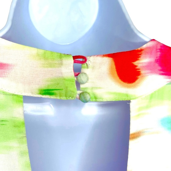 MM Couture Pastel Watercolor Sleeveless Maxi Dress Size S - Picture 8 of 8